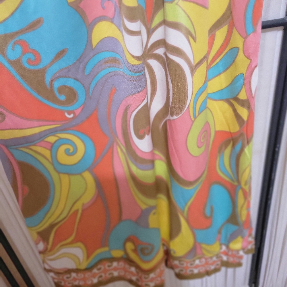 Trina Turk Psychedelic Colorful Mini Dress - Picture 6 of 7